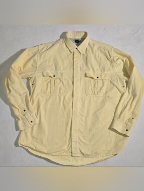 Vintage Saratoga by Robert Peritz 100% Cotton Corduroy Utility Shirt Hong Kong